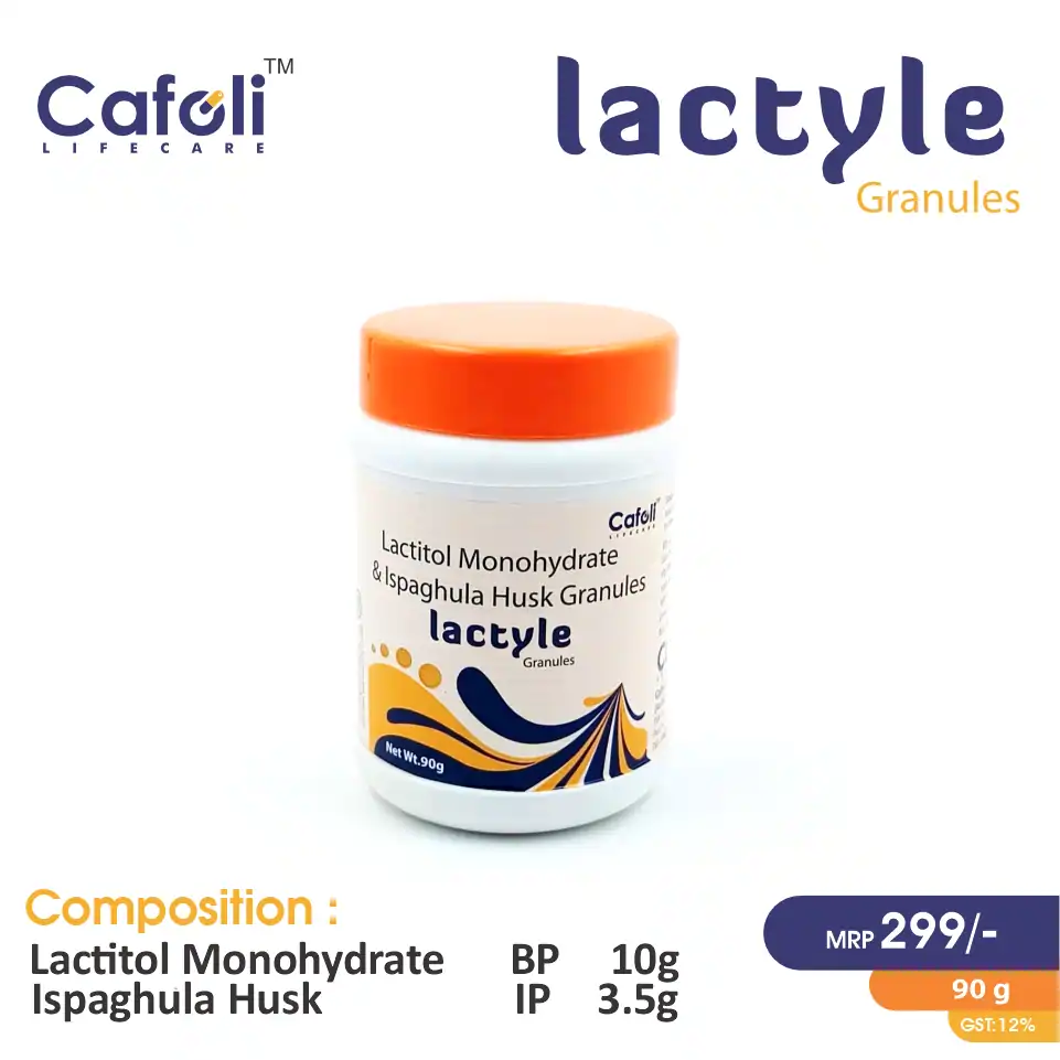 Lactitol (10gm) + Ispaghula (3.5gm) at the best price in PCD Pharma Franchise for Laxative, Constipation Relief.